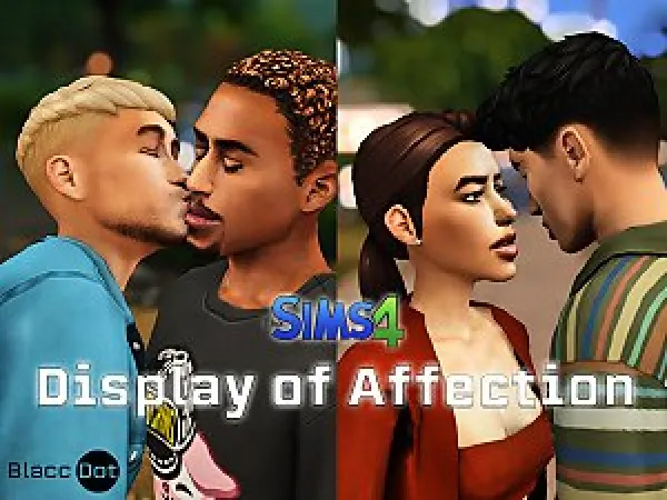 Maxis Match Display of Affection Mod by simsfinds - The Sims 4 Custom Content