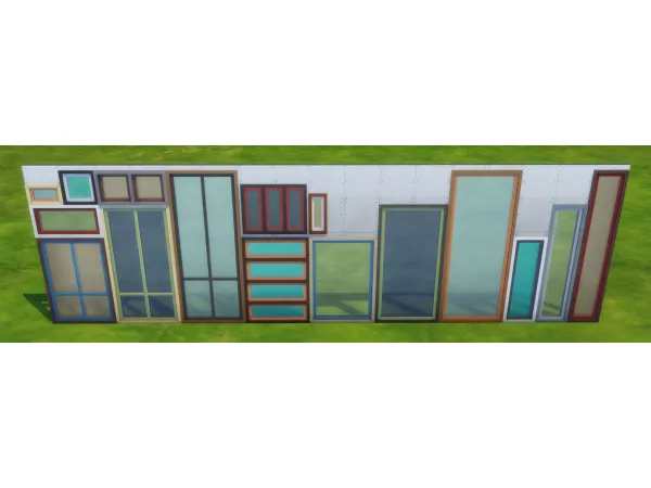 Maxis Match Mix n match basic windows by simsfinds - The Sims 4 Custom Content