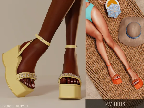 Alpha Jami heels by overkillsimmer - The Sims 4 Custom Content