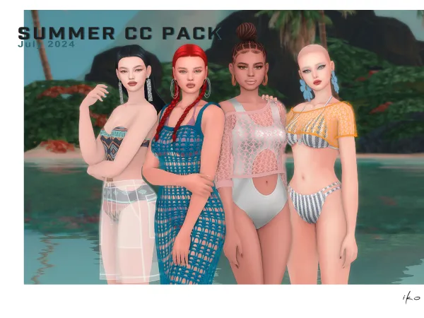 Maxis Match Summer Pack 2024 by simsfinds - The Sims 4 Custom Content