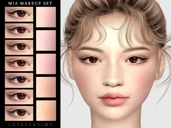 Mix Mia makeup set - The Sims 4 Custom Content