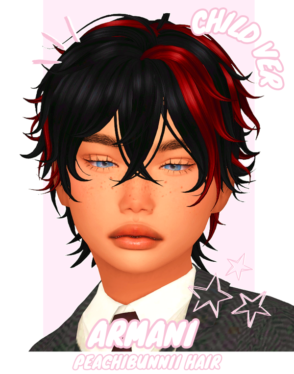 Maxis Match Armani Child Hair by simsfinds - The Sims 4 Custom Content