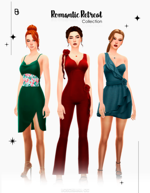 Maxis Match ROMANTIC RETREAT by simsfinds - The Sims 4 Custom Content