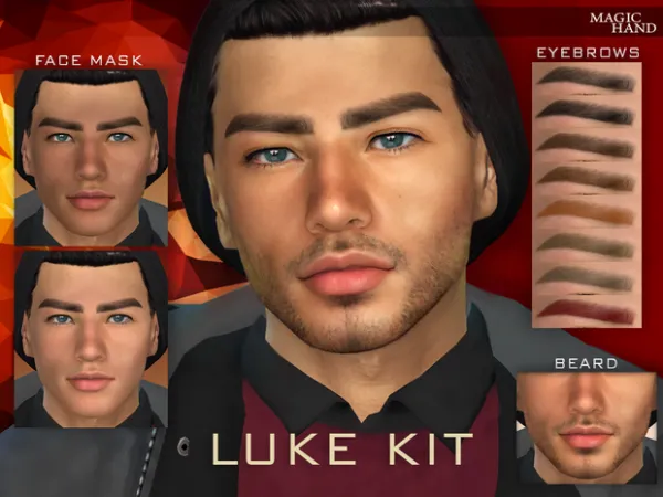 Alpha Luke Kit by simsfinds - The Sims 4 Custom Content