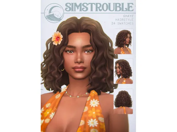 Maxis Match Shaye Hairstyle (Unisex) by simstrouble by simstrouble - The Sims 4 Custom Content