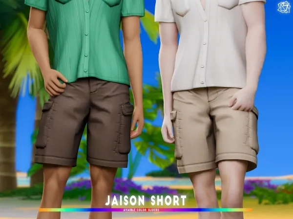 Alpha Jaison Short brsims by bluerose-sims - The Sims 4 Custom Content
