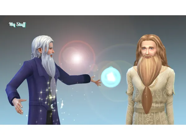 Maxis Match Albus Dumbledore Beard by simsfinds - The Sims 4 Custom Content