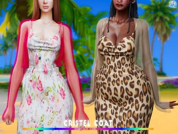 Alpha Cristel coat brsims by bluerose-sims - The Sims 4 Custom Content