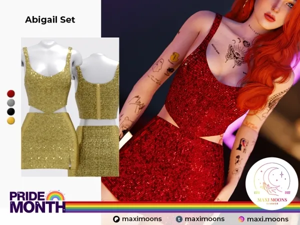Alpha Abigail Set by maximoons - The Sims 4 Custom Content