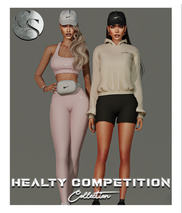 Alpha camuflaje healty competition collection by simsfinds - The Sims 4 Custom Content