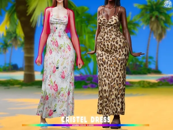 Alpha Cristel Dress brsims by bluerose-sims - The Sims 4 Custom Content