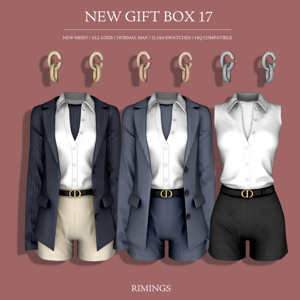 Alpha [RIMINGS] NEW GIFT BOX 17 by simsfinds - The Sims 4 Custom Content