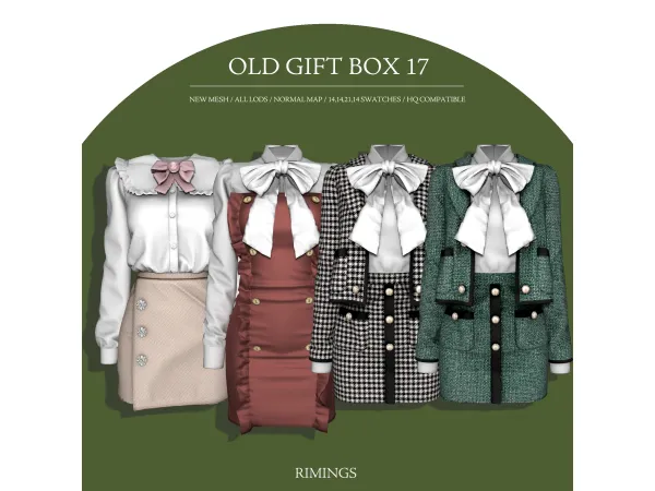 Alpha [RIMINGS] OLD GIFT BOX 17 by RIMINGs - The Sims 4 Custom Content