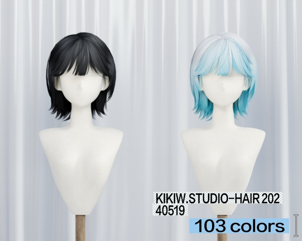 Alpha KIKIWSTUDIO HAIR 20240519 by simsfinds - The Sims 4 Custom Content