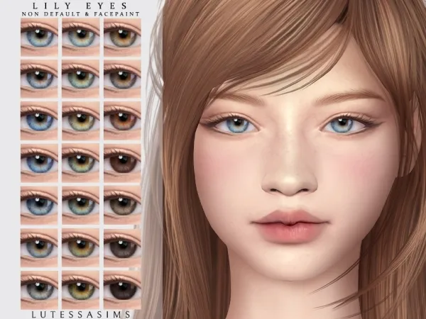Mix Lily Eyes by Lutessasims - The Sims 4 Custom Content