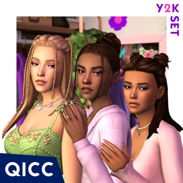Maxis Match Y2K Set by itsqicc - The Sims 4 Custom Content