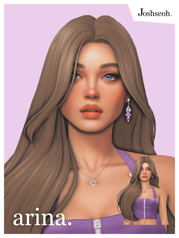 Maxis Match Arina Hair by simsfinds - The Sims 4 Custom Content