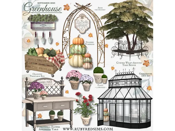 Greenhouse Set Showcase [FREE] by rubyredsims