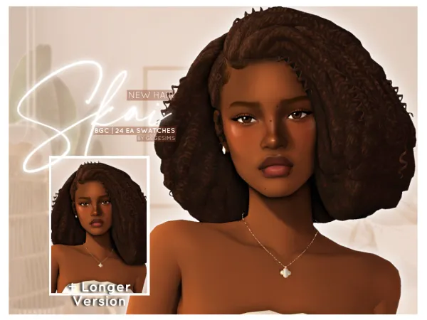 Maxis Match Skai Hair - The Sims 4 Custom Content