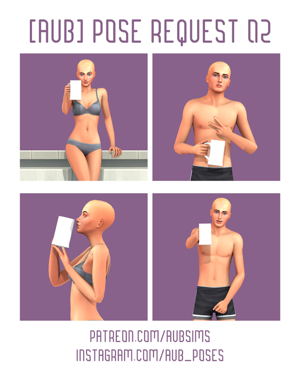 Mix [AuB] Pose Request 02 by AuB_Sims - The Sims 4 Custom Content