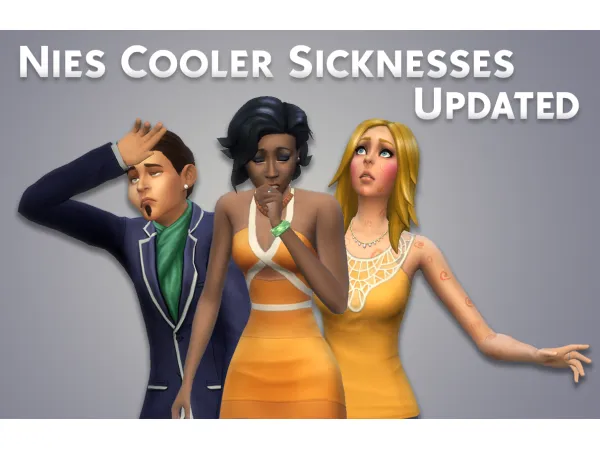 Maxis Match Nies' Cooler Sicknesses Updated by simsfinds - The Sims 4 Custom Content