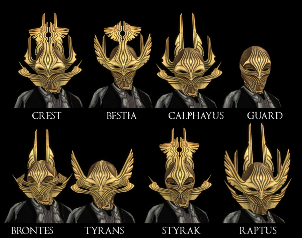 Mix Masks of the Dread Masters by simsfinds - The Sims 4 Custom Content