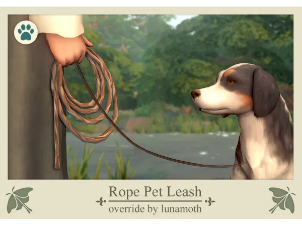 Maxis Match Pet Leash Override by simsfinds - The Sims 4 Custom Content