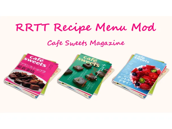 Mix rrtt's Recipe Menu Mod (Cafe Sweets) by rrtt - The Sims 4 Custom Content