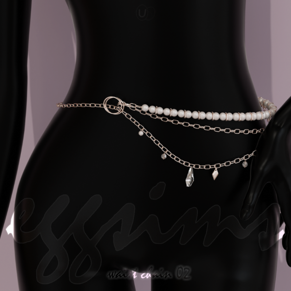 Alpha [ ] Waist chain 02 by simsfinds - The Sims 4 Custom Content