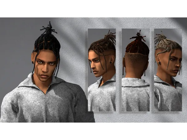 Alpha [MODCo] Travis Hairstyle by sorensms - The Sims 4 Custom Content