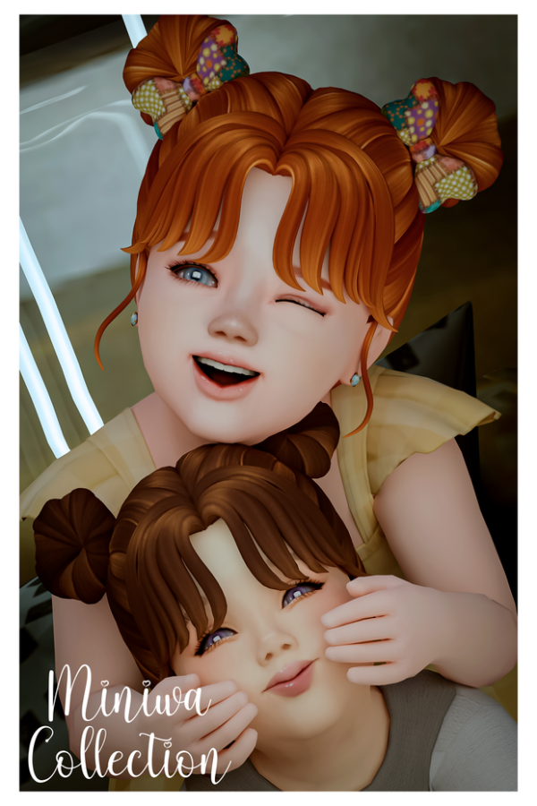 Maxis Match EMILIA HAIR COLLECTION by simsfinds - The Sims 4 Custom Content