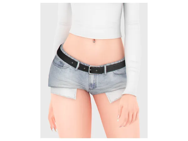 💋 Low Waist Micro Jeans Shorts 💋 by backtrackcc