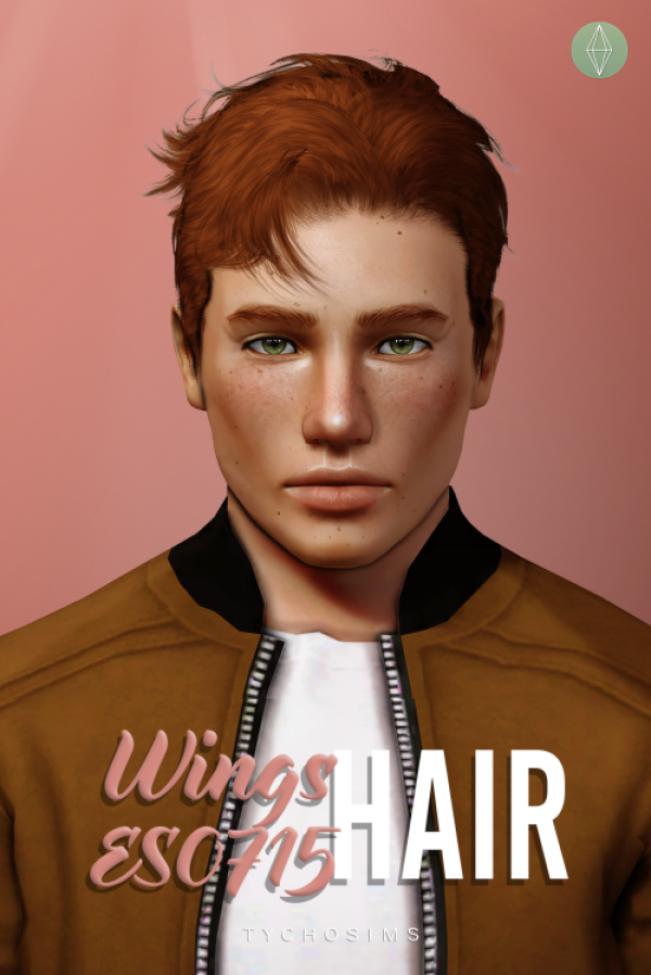 Wings ES0715 Hair 4to3 by simsfinds - The Sims 3 Custom Content