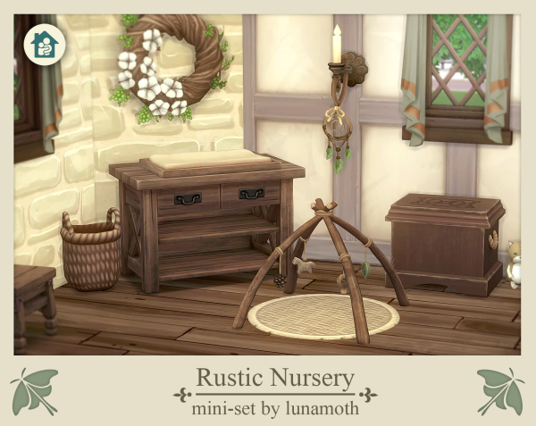 Maxis Match Rustic Nursery Mini Set by simsfinds - The Sims 4 Custom Content