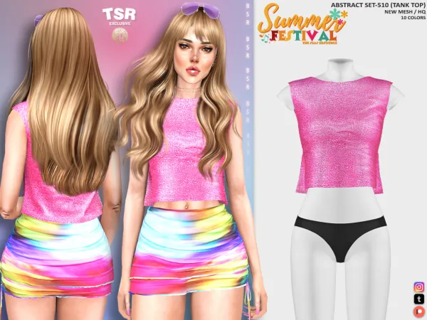 Alpha 🖤ABSTARCT SET 510 BD1325 & BD1326🖤 - The Sims 4 custom content