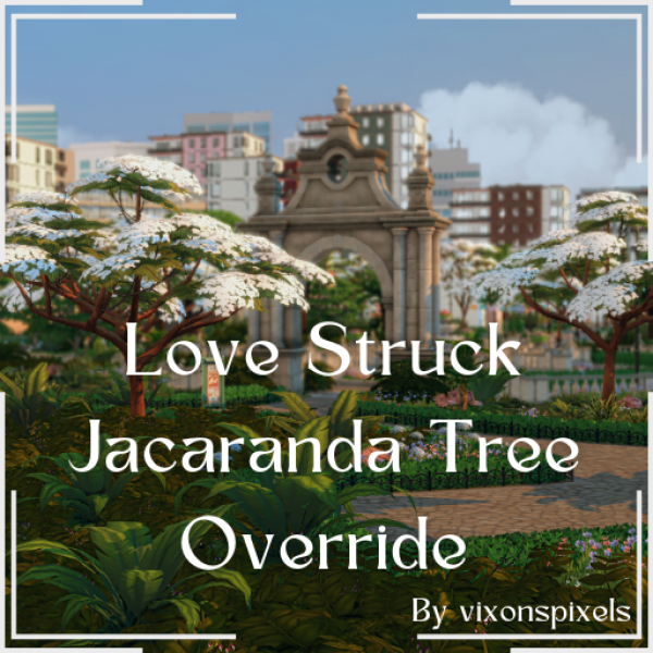 Maxis Match Love Struck Jacaranda Override by simsfinds - The Sims 4 Custom Content