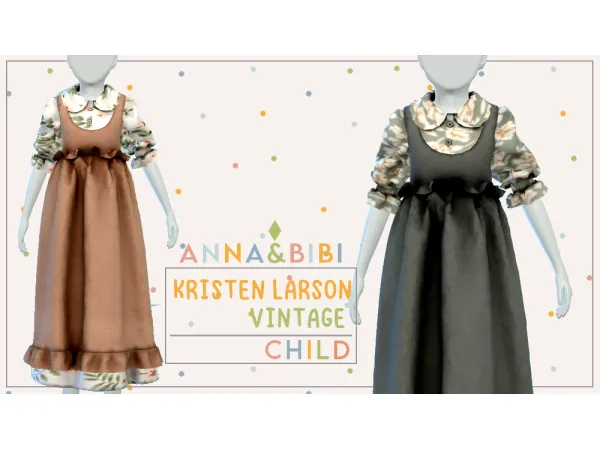 Alpha Kristen Larson Vintage [AnnaBibi] by simsfinds - The Sims 4 Custom Content