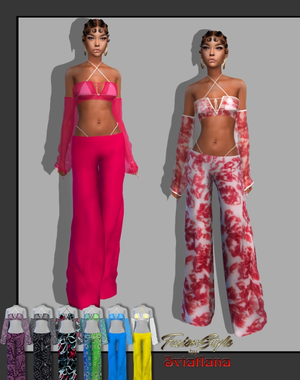 Alpha clothing set by fusionstylesims4 - The Sims 4 Custom Content