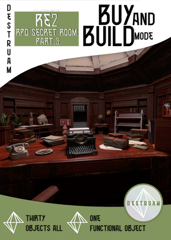 Alpha RPD Secret Room p 3 by simsfinds - The Sims 4 Custom Content