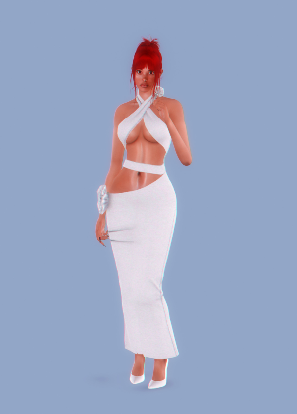 [chamis] sexy maxi dress by simsfinds - The Sims 3 Custom Content