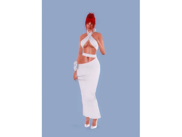 [chamis] sexy maxi dress - The Sims 3 Custom Content