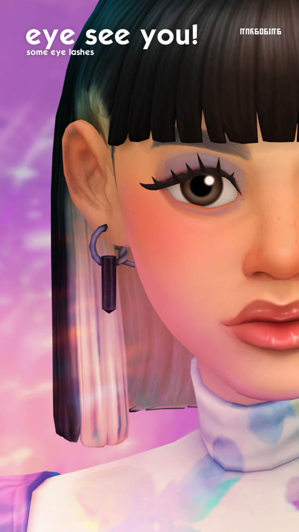 Maxis Match eye see you lashes by simsfinds - The Sims 4 Custom Content