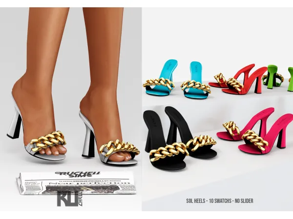 Alpha Sol Heels by ruchellsims - The Sims 4 Custom Content