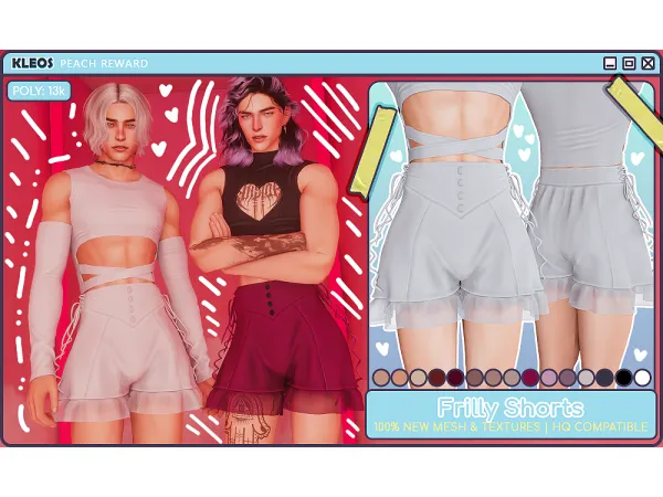 PEACH | Frilly Shorts by kleossims