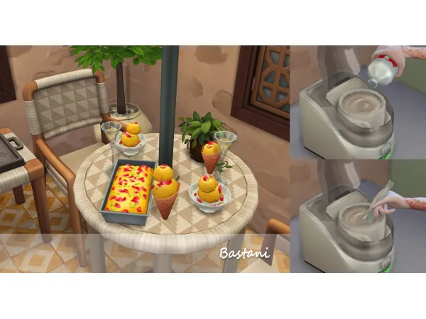 Maxis Match July 2024 Recipe_Bastani by oni28 - The Sims 4 Custom Content