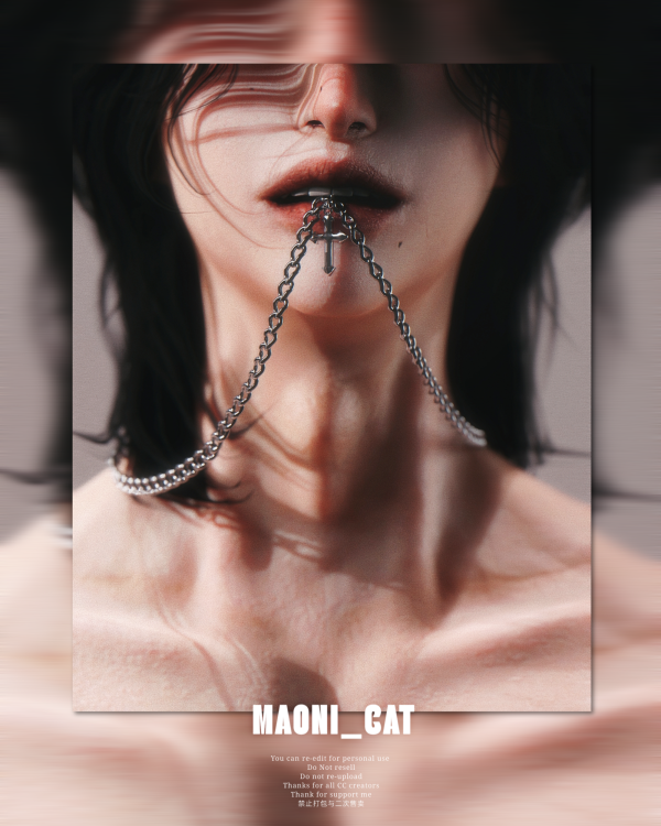 Alpha [Maoni_cat]Necklace No78 by simsfinds - The Sims 4 Custom Content