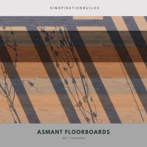 Mix Asmant Floorboards by simsfinds - The Sims 4 Custom Content
