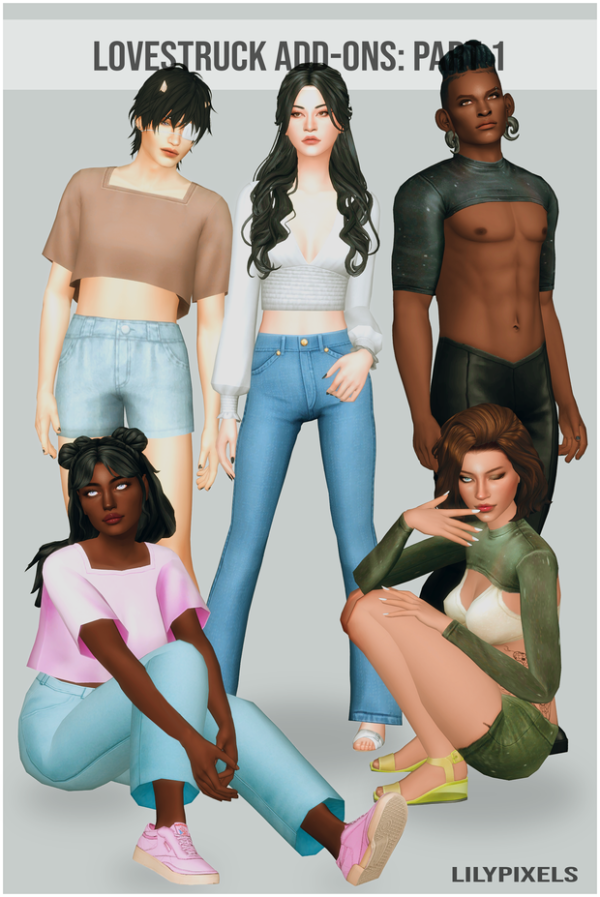 Maxis Match Lovestruck Add Ons Part 1 by simsfinds - The Sims 4 Custom Content