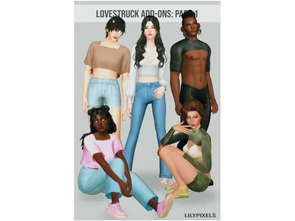 Maxis Match Lovestruck Add Ons Part 1 by lilypixels - The Sims 4 Custom Content