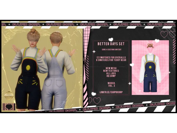 Alpha cuupid corp better days set - The Sims 4 Custom Content